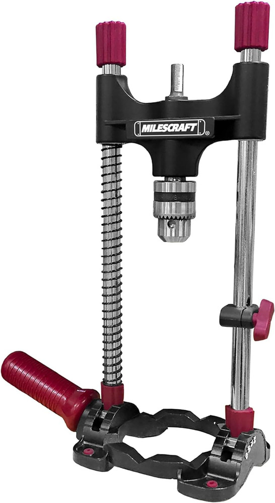 Portable Drill Guide for 3 8 and 1 2 Inch Drills with Adjustable Angle Settings