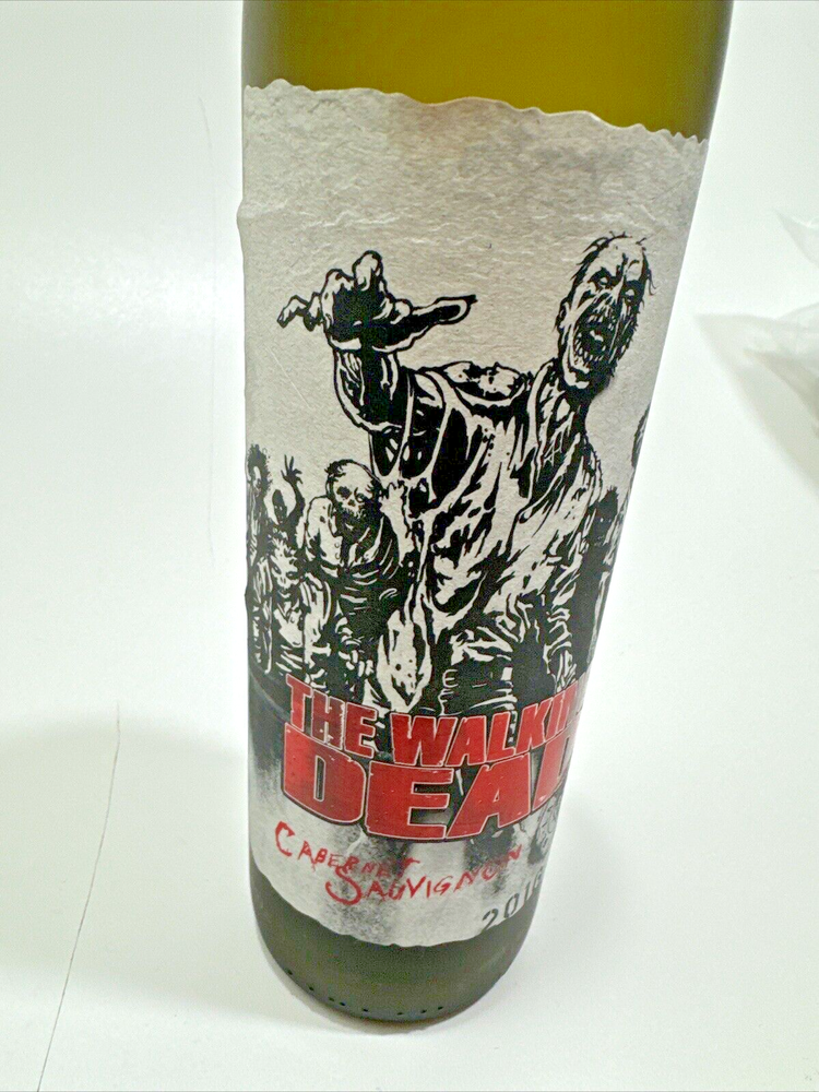 The Walking Dead Cabernet Sauvignon WINE Empty bottle 2016