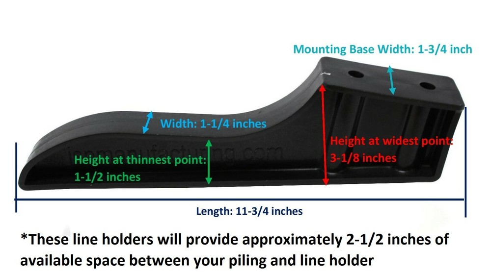 Dock Piling Line Holder - Store your Dock Lines / Ropes