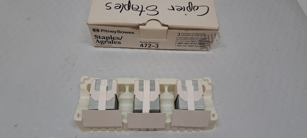 PITNEY BOWES 472-3 STAPLES 5000 COUNT