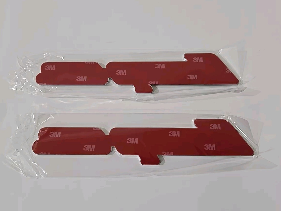 2PK SNAP ON TOOL BOX LOGO EMBLEM Chrome Plastic Badge Decal 8"+ 3 Red Drivers !!