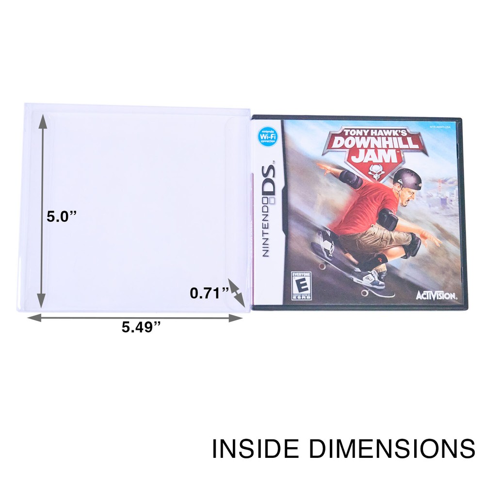 Nintendo DS Protector Cases for Game Boxes Clear Plastic .35mm Thick
