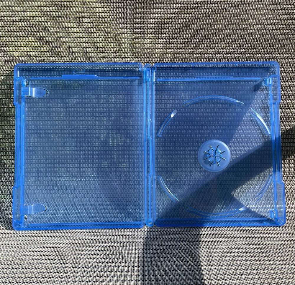 Blu-ray Replacement Case Logo Slim 6mm Single Disc w/ Outer Plastic