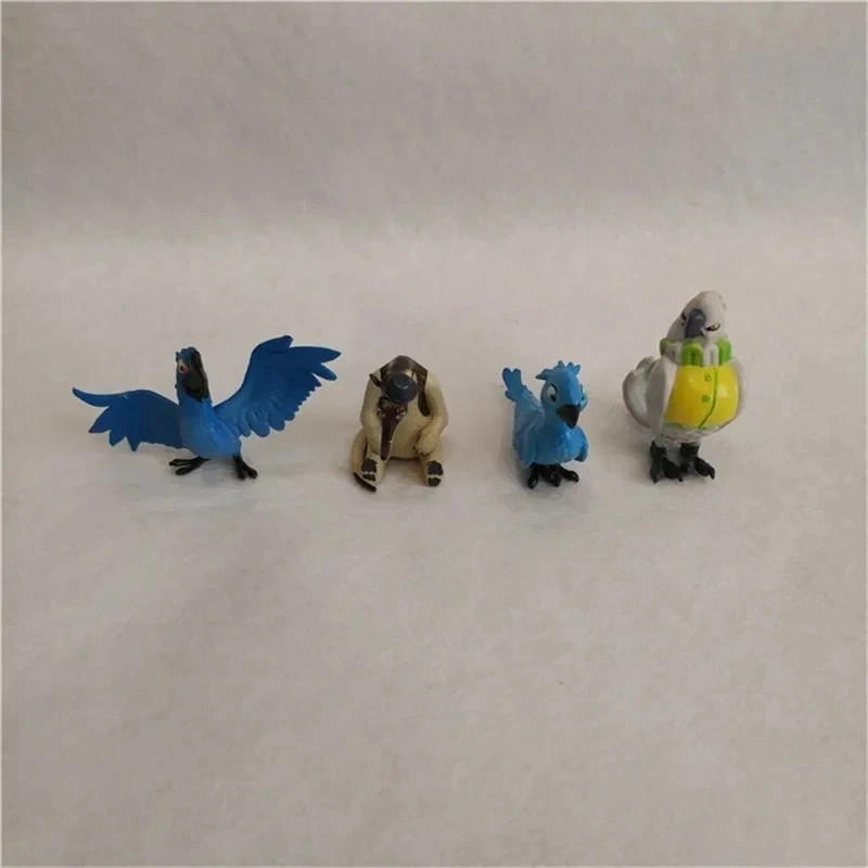 12pcs Mini Rio Adventure Parrot Pvc Action Figures Toy for Kids Model Gift