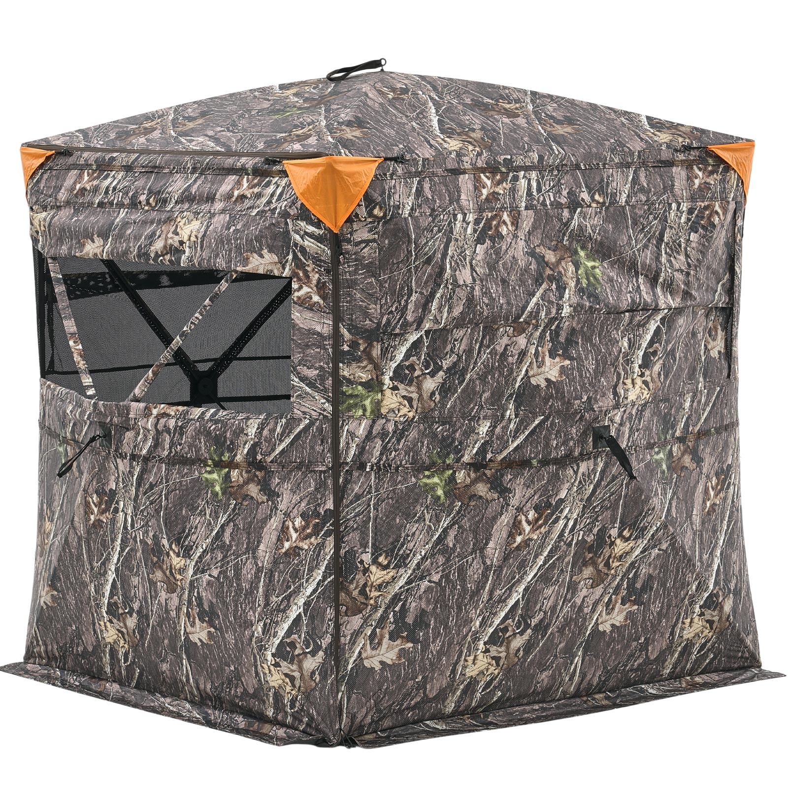 VEVOR Portable Hunting Blind See Through Ground Deer Blinds 2-3 Person Carrying