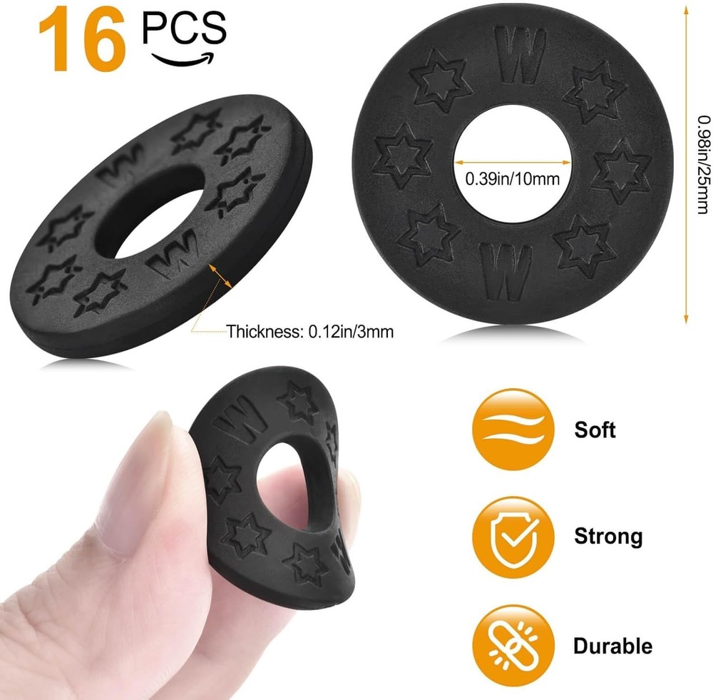 16-piece guitar strap blocks, guitar protector block, rubber strap locks