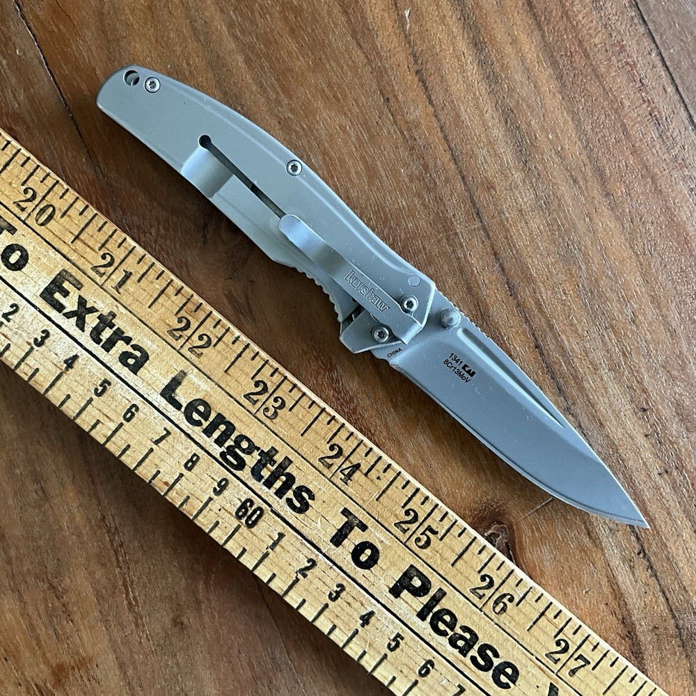 Kershaw Catalytic Framelock Folding Pocket Knife 1341 Plain Blade EDC
