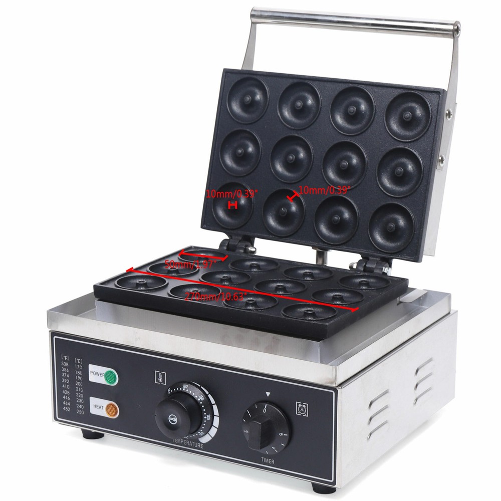Commercial Donut Machine Doughnut Baker Mini Donut Maker Machine Non-stick 5cm