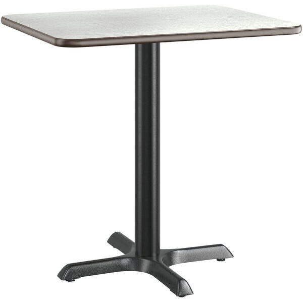 24" x 30" Rectangular Restaurant Table Top with White Birch Laminate Top Finish