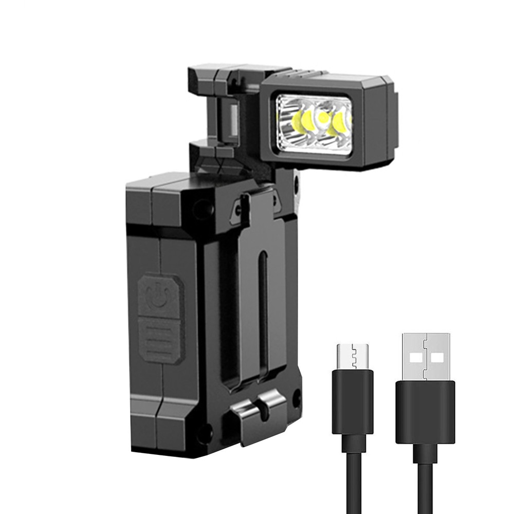 For Garage Magnetic Work Light USB Rechargeable LED Flashlight with Multi Colors