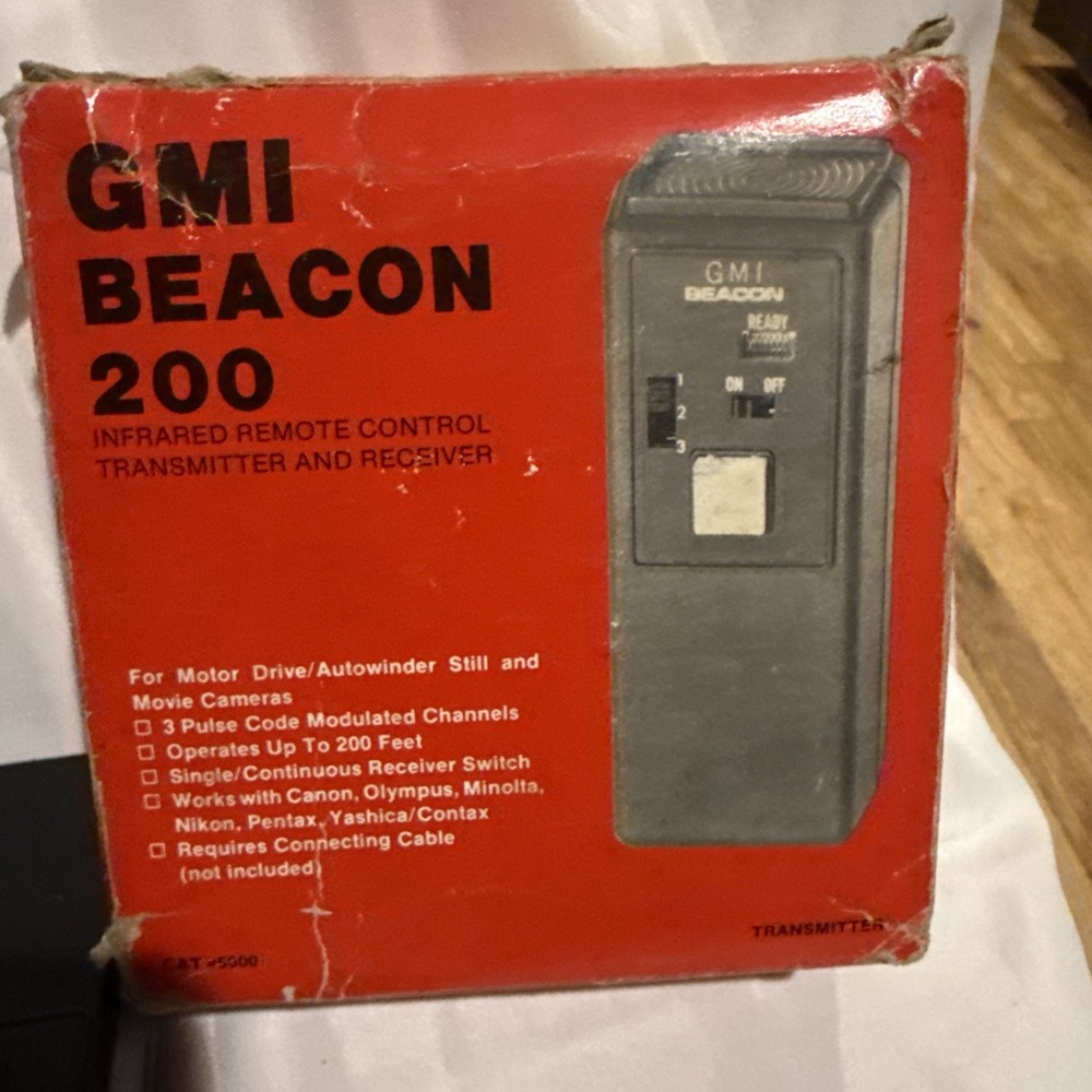 Gmi Beacon 200 Camera Flash Ir Receiver, Transmitter Case And Box