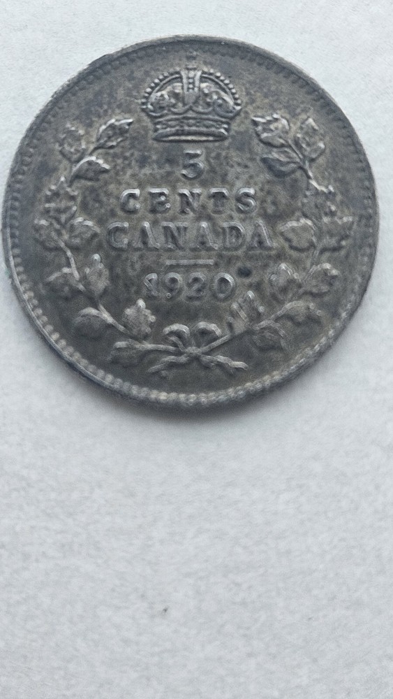 Canada - 5 Cents 1920 - George V, Silver