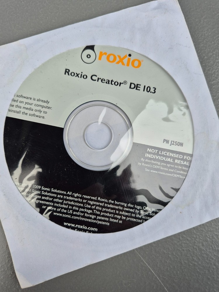 Roxio Creator DE 10.3 Sealed Software DVD CD Create Burn Media Audio