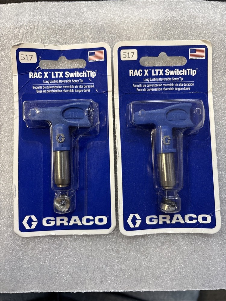 2 Graco LTX517 OEM Genuine 517 Spray Tips.