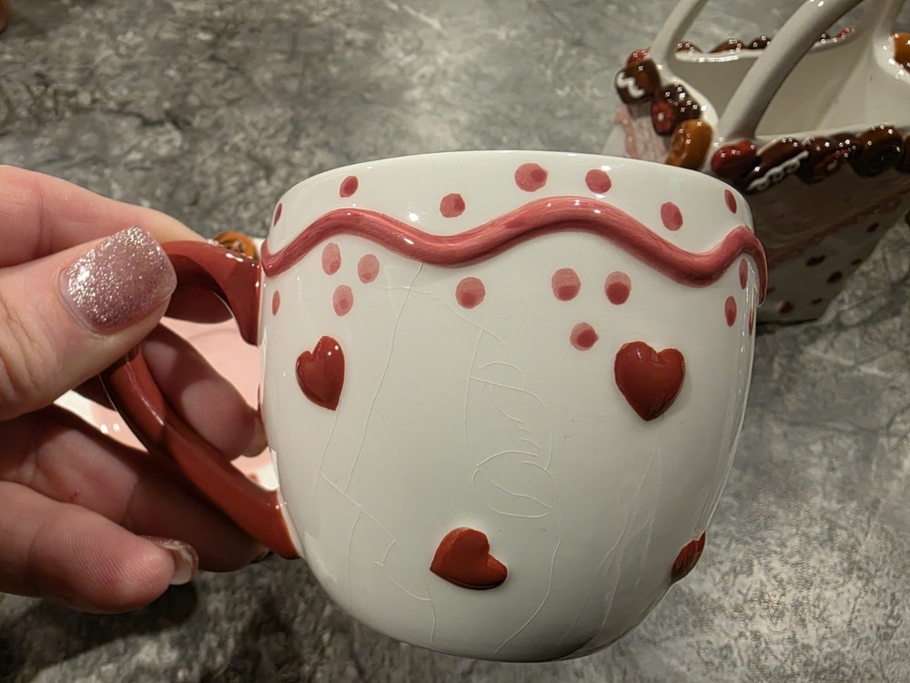 Vintage Ceramic Chocolate Candy Tea Set