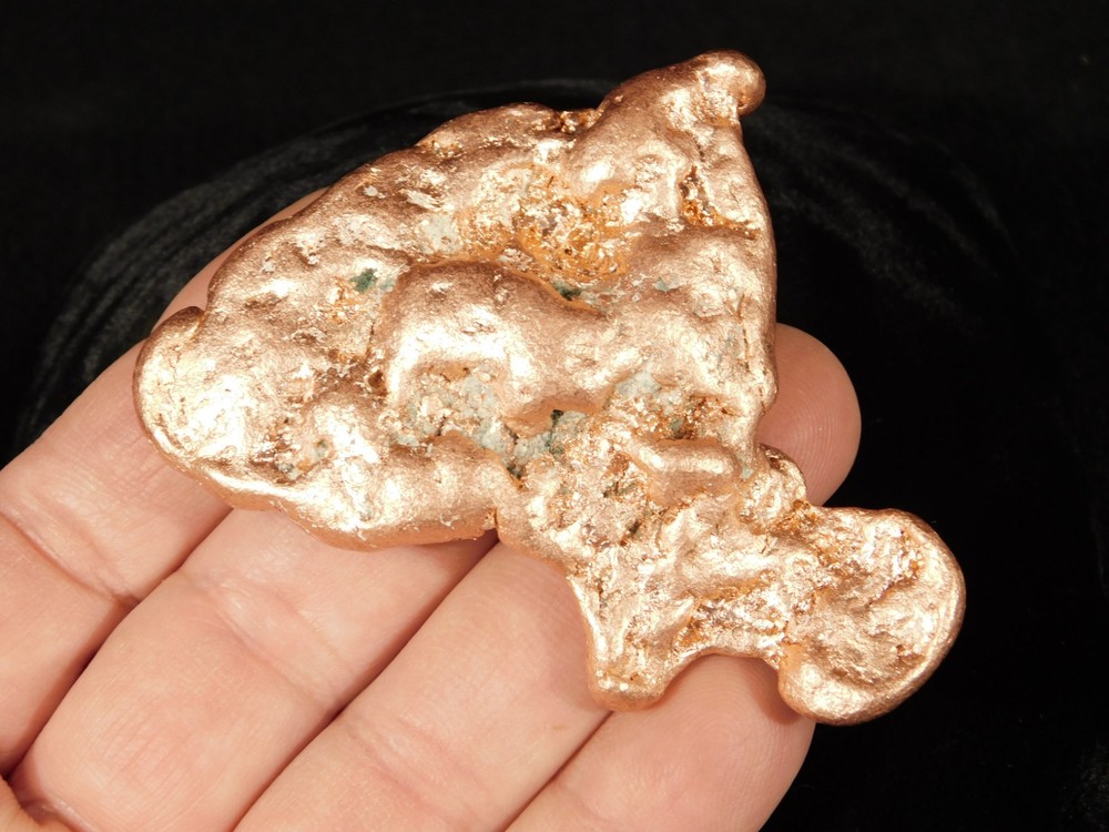 Big! Heavy Solid COPPER NUGGET or Native Copper Float Michigan 130gr