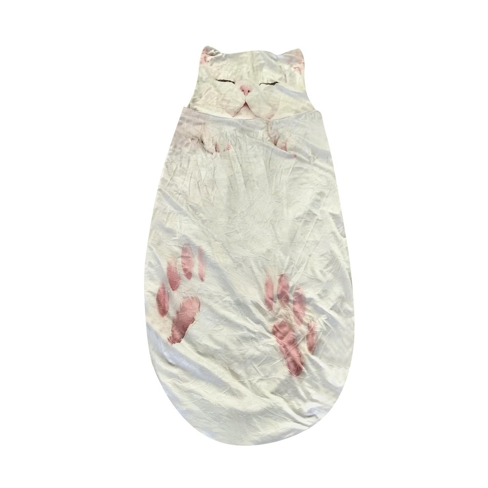 Adult Cat Pattern Envelope Sleeping Bag - Plush Cat Envelope Sleeping Bag