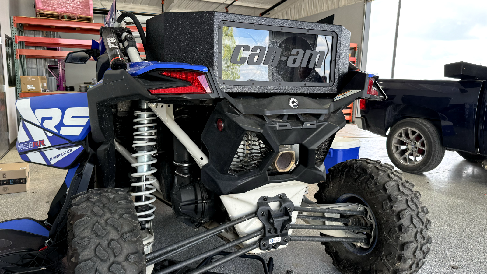 Can-am Maverick X3 17-23 Tail Gate Subwoofer Enclosure Box 17-23 2x10" Woofers