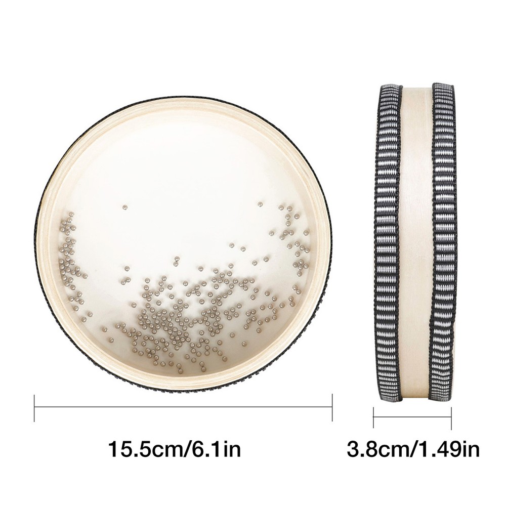 Sea Drum 6-inch Ocean Sound Drum with Wave Beads Solid Sturdy Wave