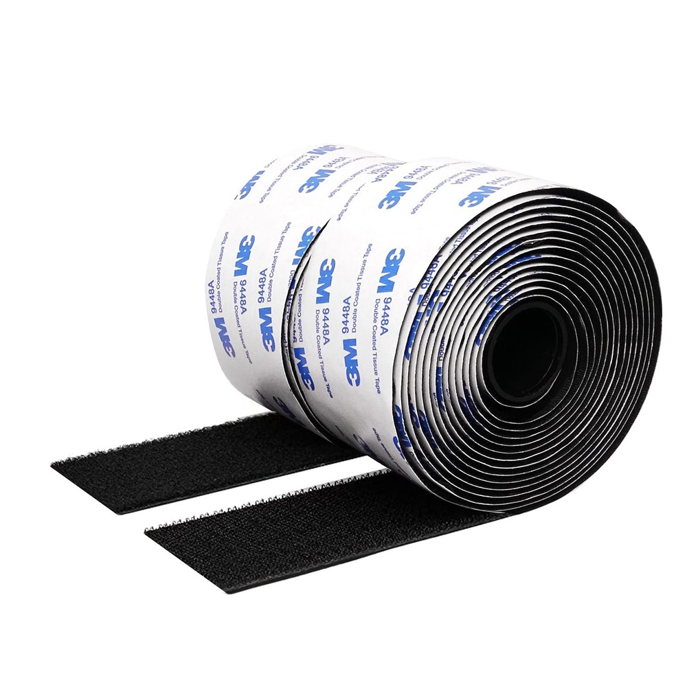 Hook and Loop Tape 1in x 20ft, Slef Adhesive Interlocking Strip, Mounting Tap...