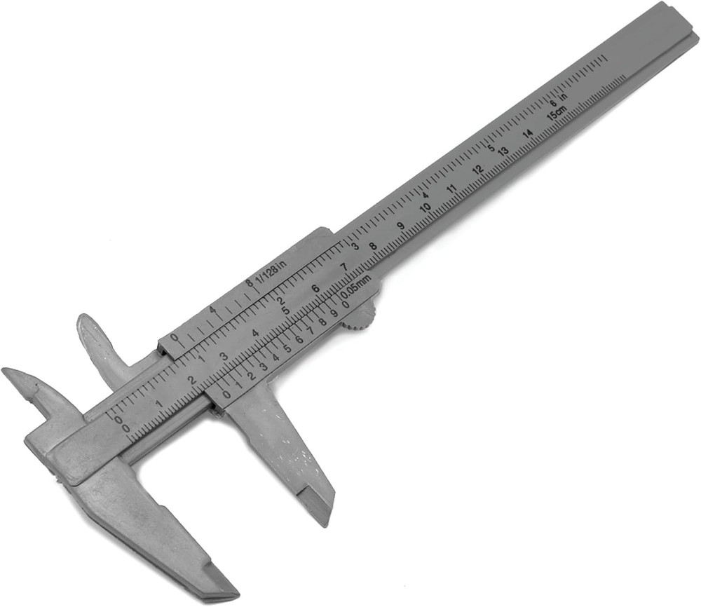 Lightweight 6-Inch Plastic Caliper - Durable & Easy-to-Use for All Projects
