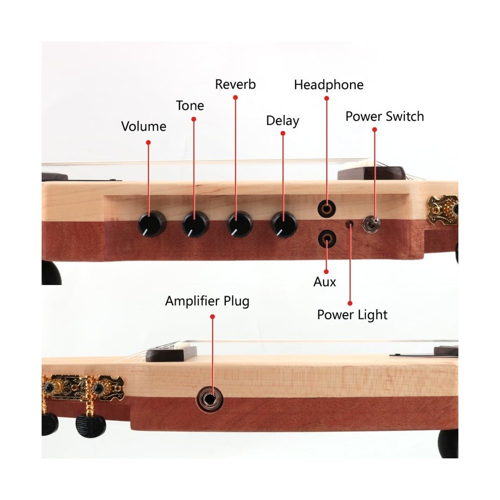 Electric Classical Guitar Classic Nylon String Travel Portable Foldable Fold ...