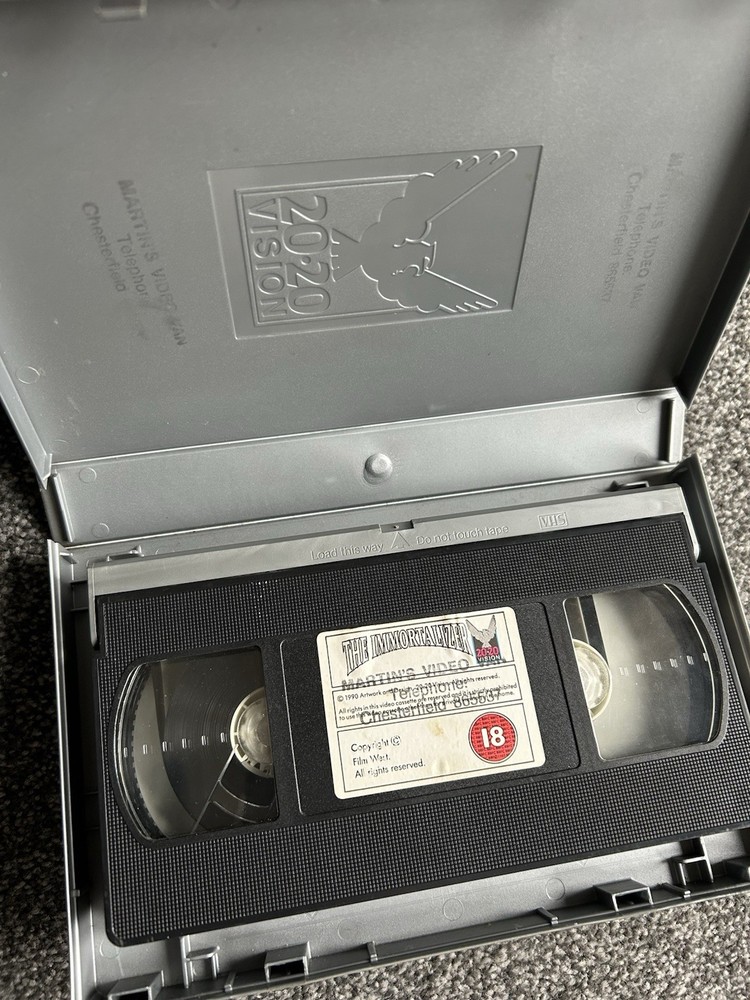 The Immortalizer Vhs Ex Rental Big Box Horror