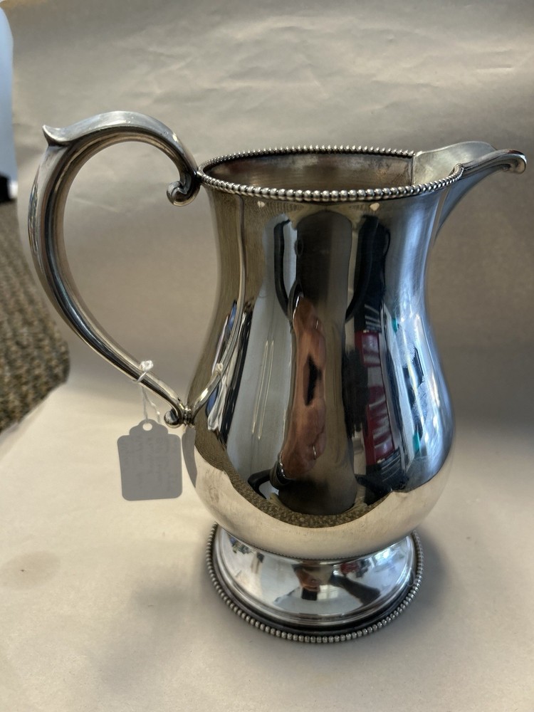 Vintage silver plate water pitcher