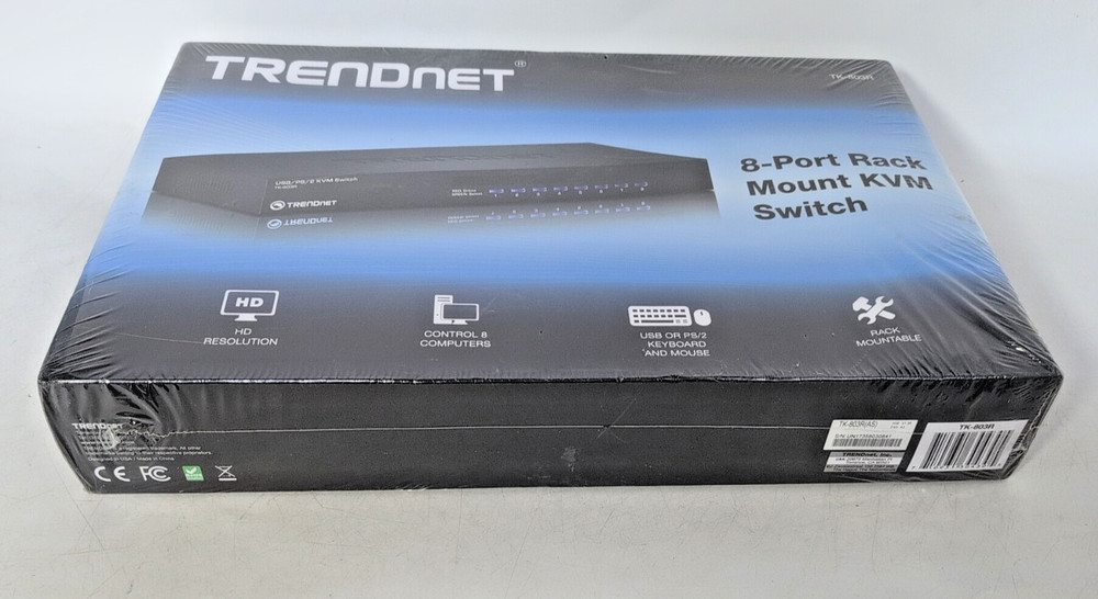 TRENDnet TK-803R 8-PORT TACK MOUNT KVM SWITCH