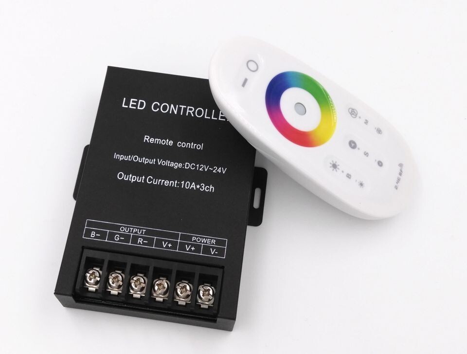 2.4G Touch Remote Control 30A Controller RGB Dimmer LED Light Strip Controller