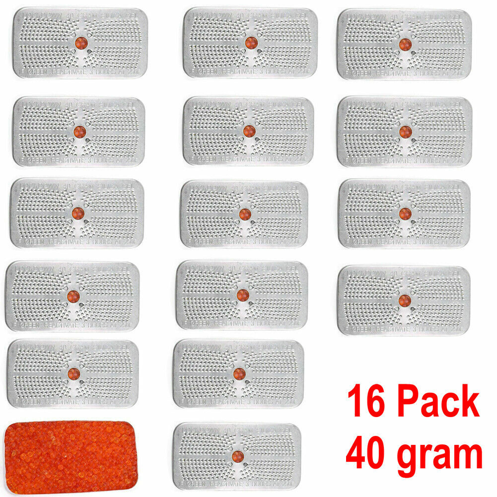 16 Pack 40g Gram Silica Gel Desiccant Canister Desiccant Dehumidifier Reusable