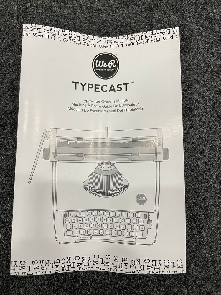 WE R MEMORY Keepers Typecast Typewriter White