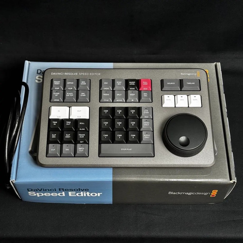 Blackmagic Design DaVinci Resolve Speed Editor Keyboard Panel Mint