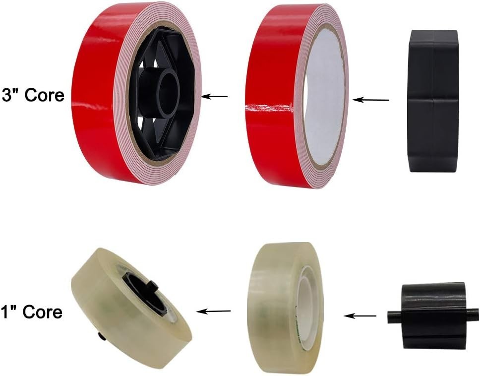 Compact Desk Tape Dispenser: Interchangeable Core, Perfect for Any Project
