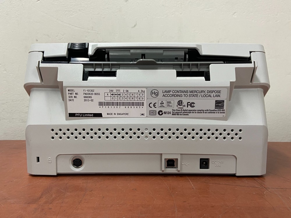 Fujitsu fi-6130z Duplex Desktop Document Scanner *No Top Tray* | O261
