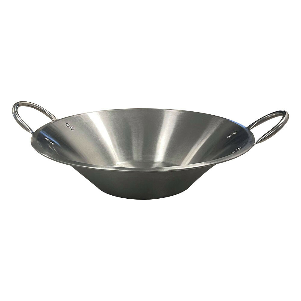 30-3/4''L x 24-5/8''W x 9-1/2''H Carnitas Cazo Stainless Steel Caso Pot Pan Wok