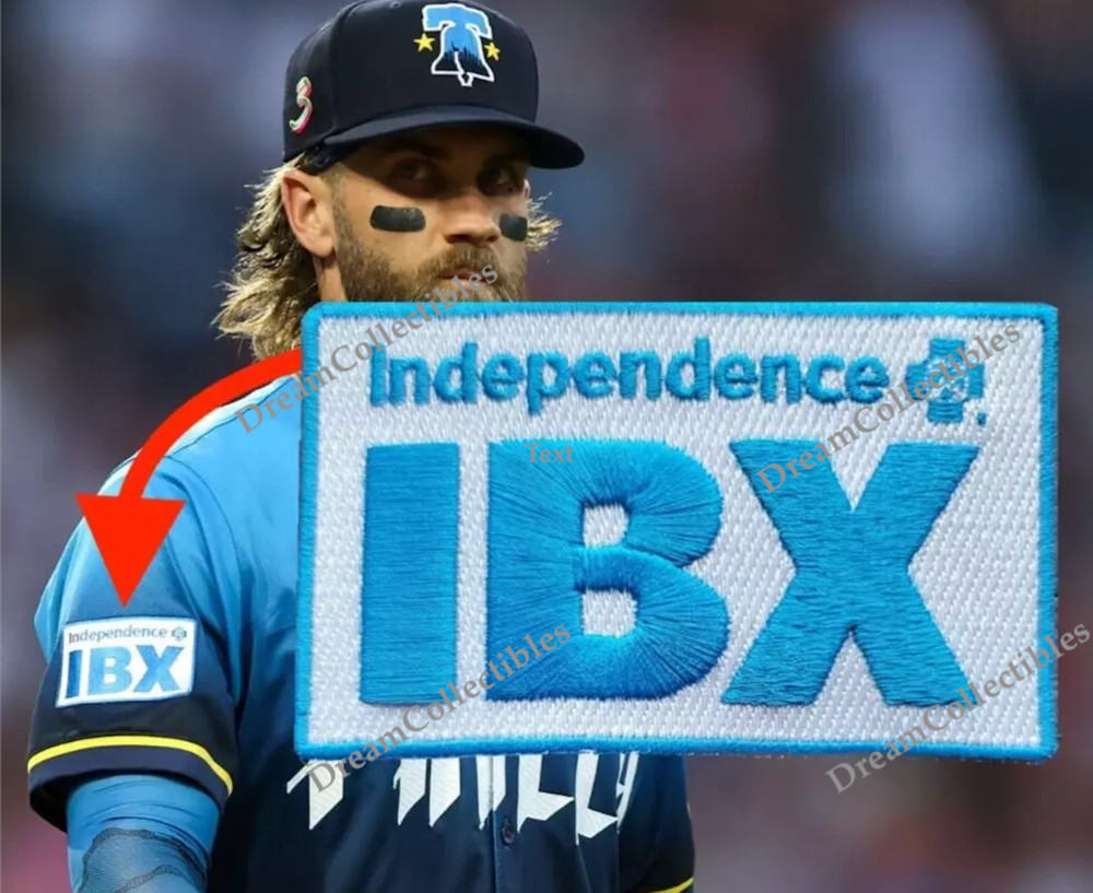 Philadelphia Phillies IBX Patch Baseball Jersey Patch Connect Jersey Patch Red