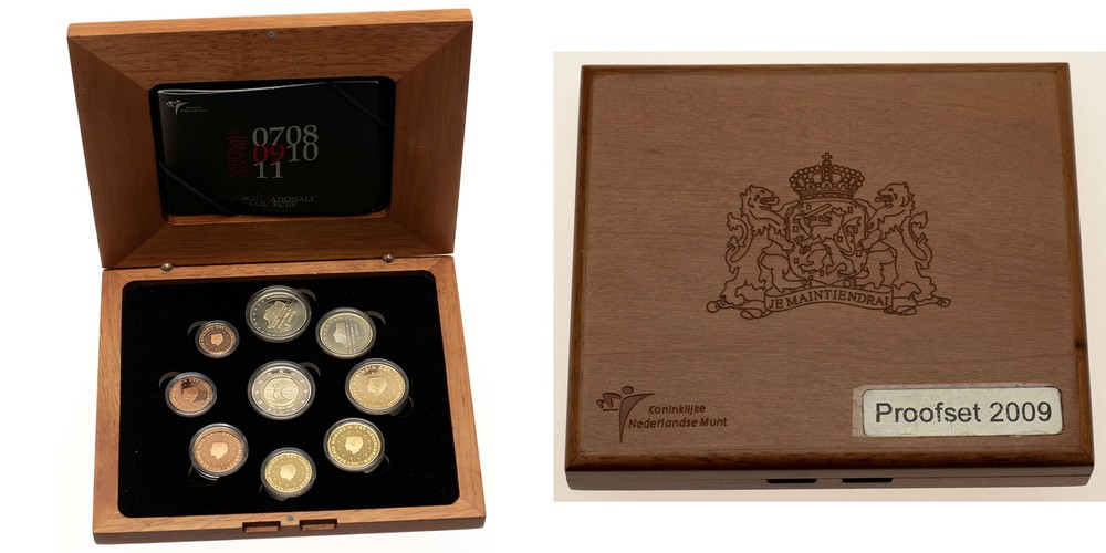 Netherlands - Proof Set 2009 - Wood Case + COA