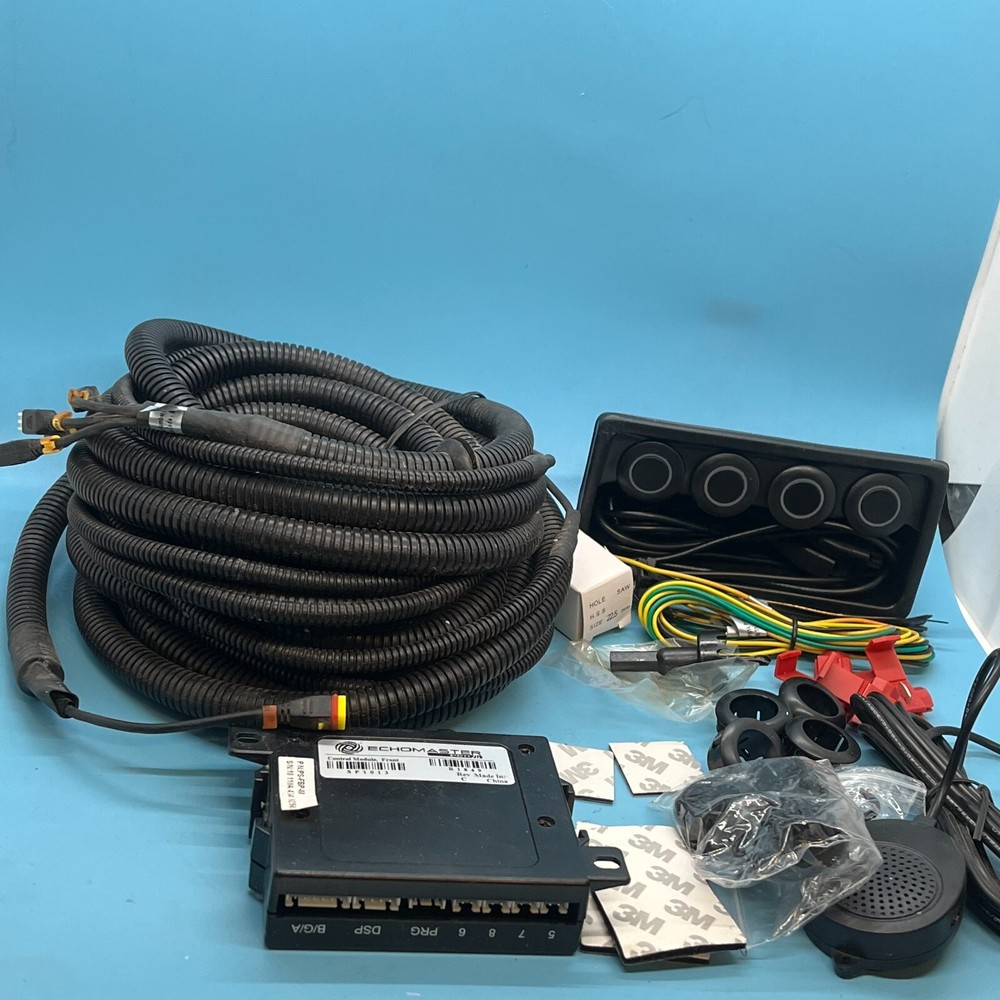 NEW Echomaster PS-FBP-M ParkAlert Car Front Sensor System W/Buzzer FULL KIT SET