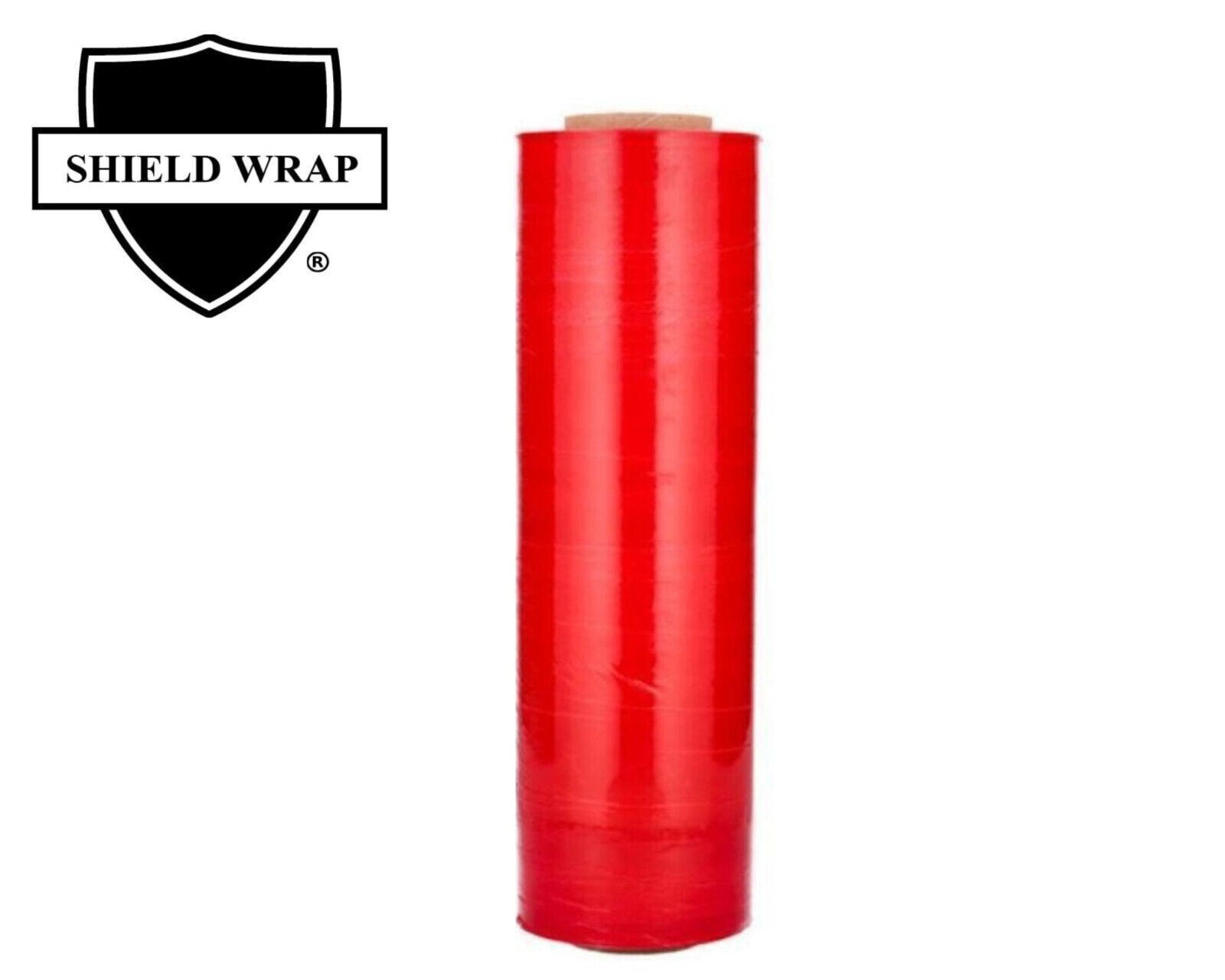 1 Roll Red Color Hand Stretch Plastic Wrap Shrink Film 18" x 1500' x 80 Gauge