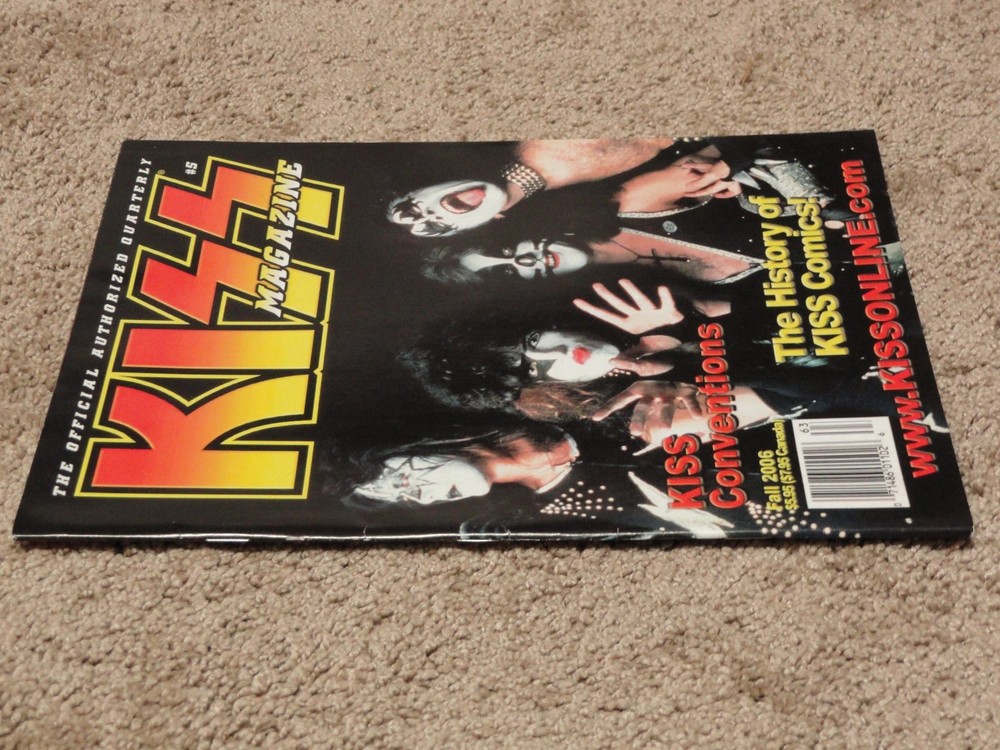 KISS Official Authorized Quarterly Magazine Issues 1 thru 5 with Posters HTF