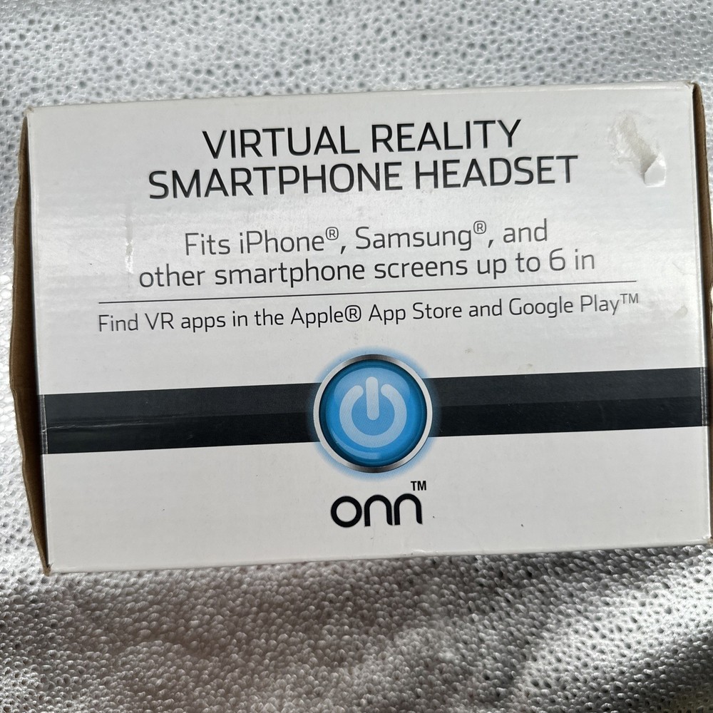 Onn Virtual Reality Smartphone Headset VR Goggles For iPhone Samsung