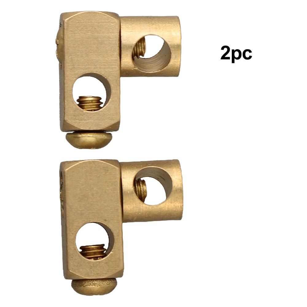 2pcs Double Joint Piece For Eccentric Drain Fitting Adjustable With 5.2mm Hole