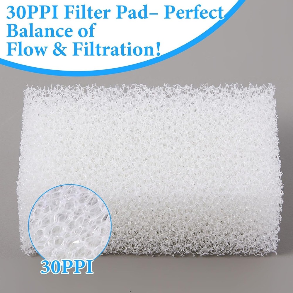 Threlaco 6 Pack Foam Filter Insert Compatible with Aquaclear 30 Aquarium Filt