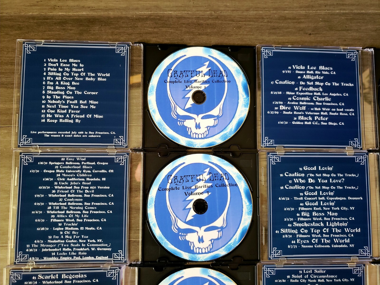 GRATEFUL DEAD 12 CDs COMPLETE LIVE & STUDIO RARITIES COLLECTIONS