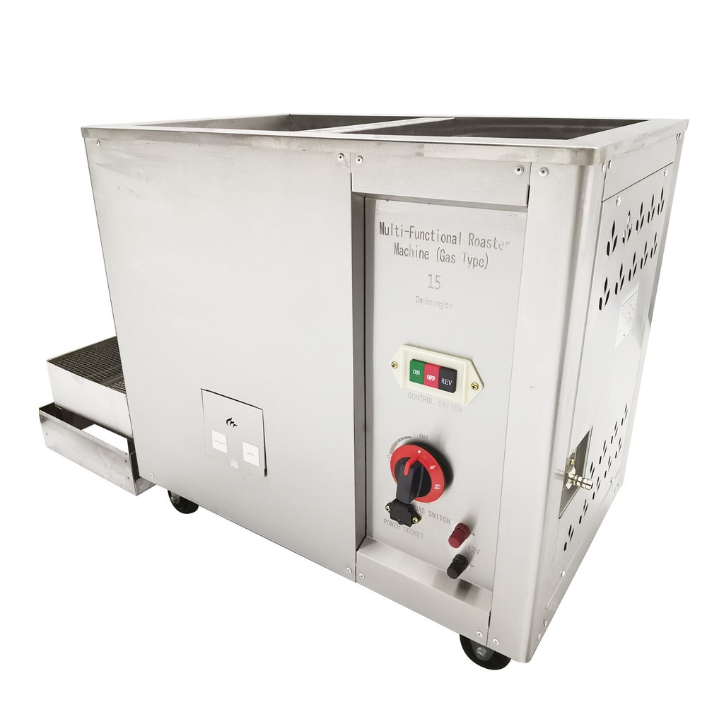 110V Full-automatic Commercial Coffee Bean Nut Roaster Drum Frying Machine