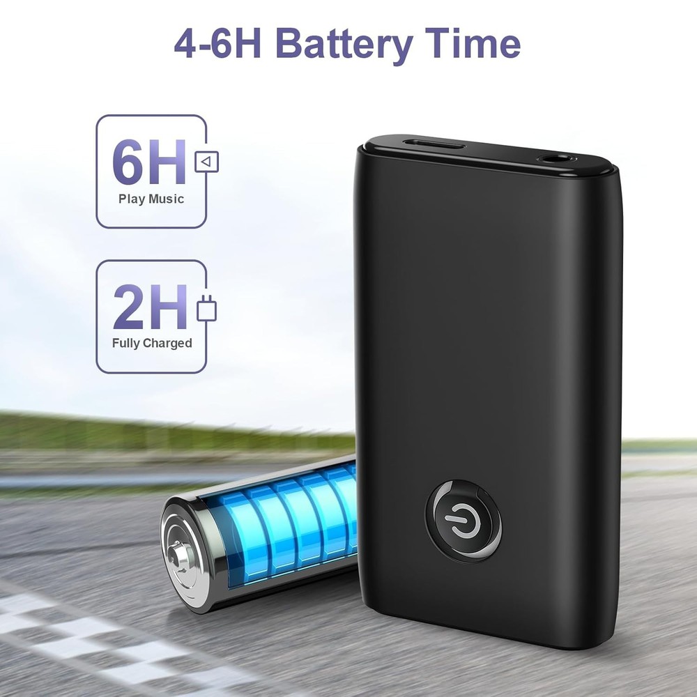 Transmisor Receptor Bluetooth 2 en 1, Llamada Manos Libres Aux