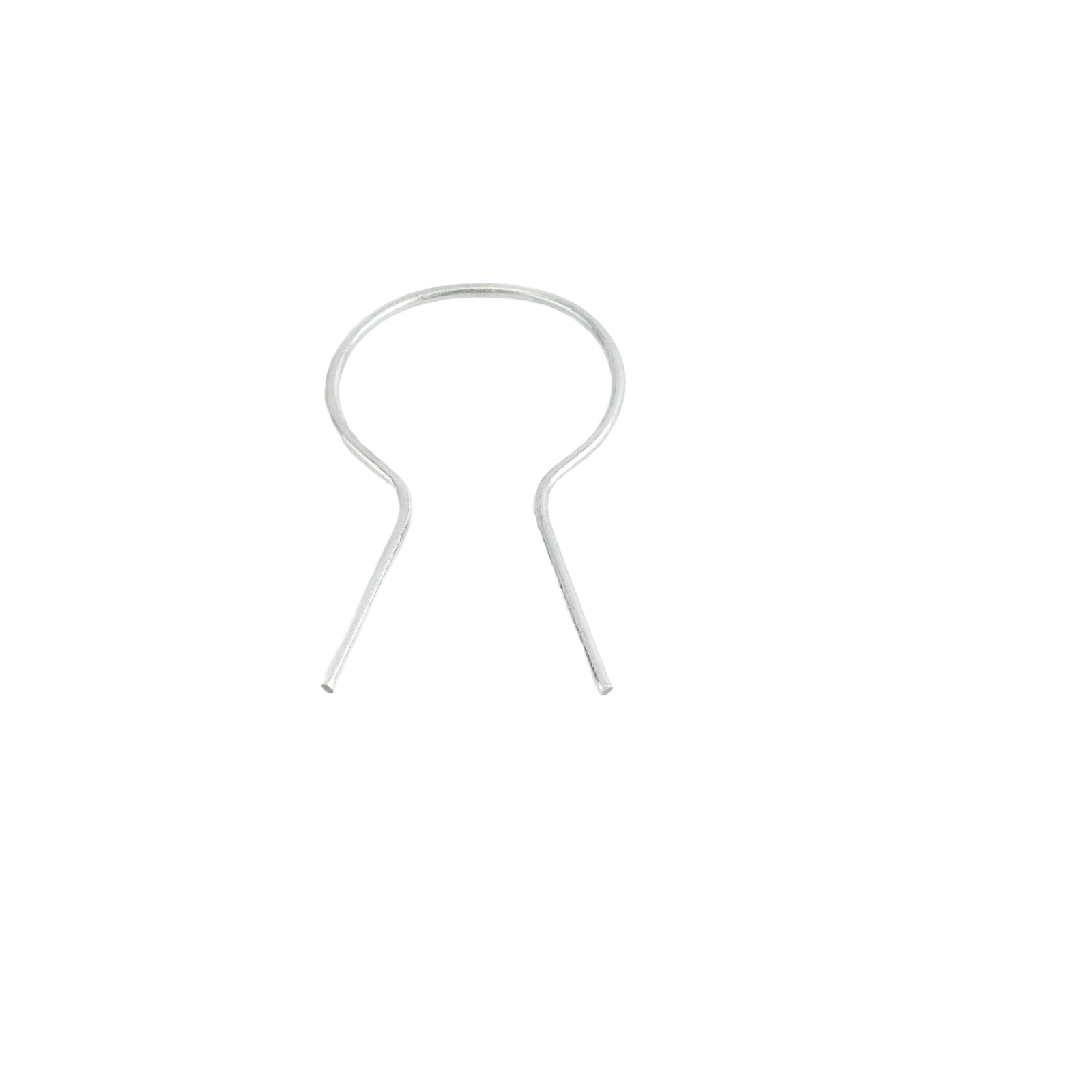 EZ Twist 1 5/8" Preformed 11 Gauge Galvanized Steel Fence Ties - (100 Pack)