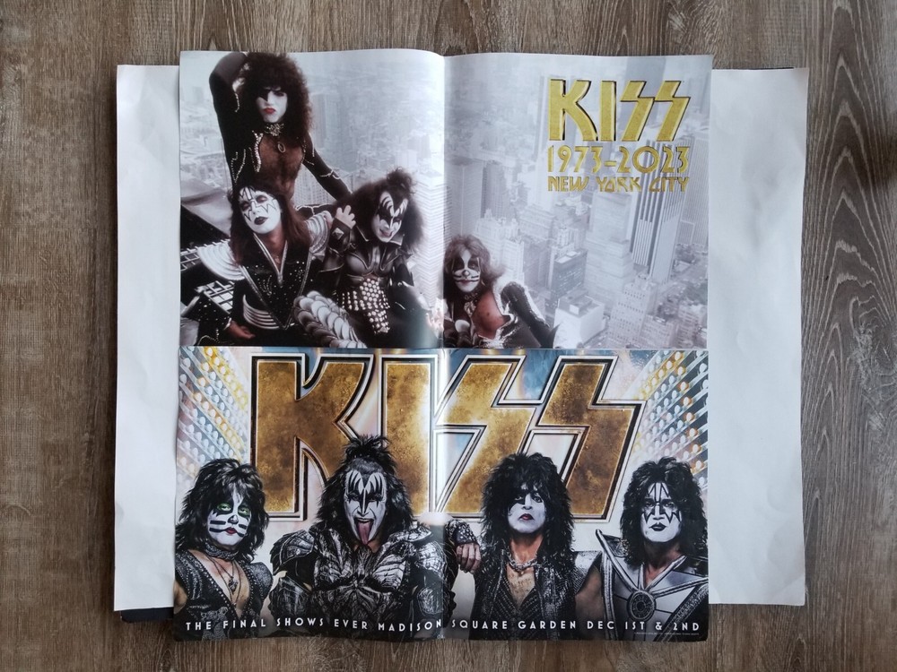 Rare 2023 Kiss MSG New York Official Program + Bonus