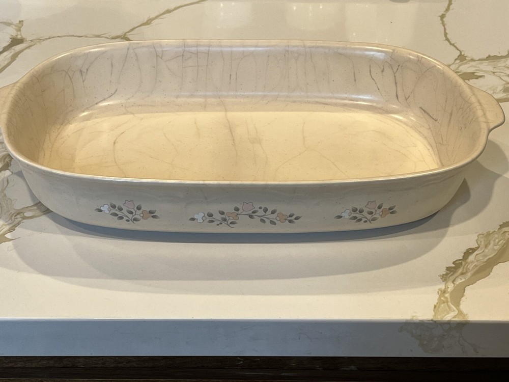 vintage pfaltzgraff 2 Quart Baker Baking Pan Oven Microwave Remembrance pattern